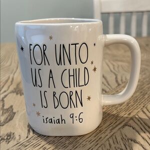 Rae Dunn White Ceramic Mug